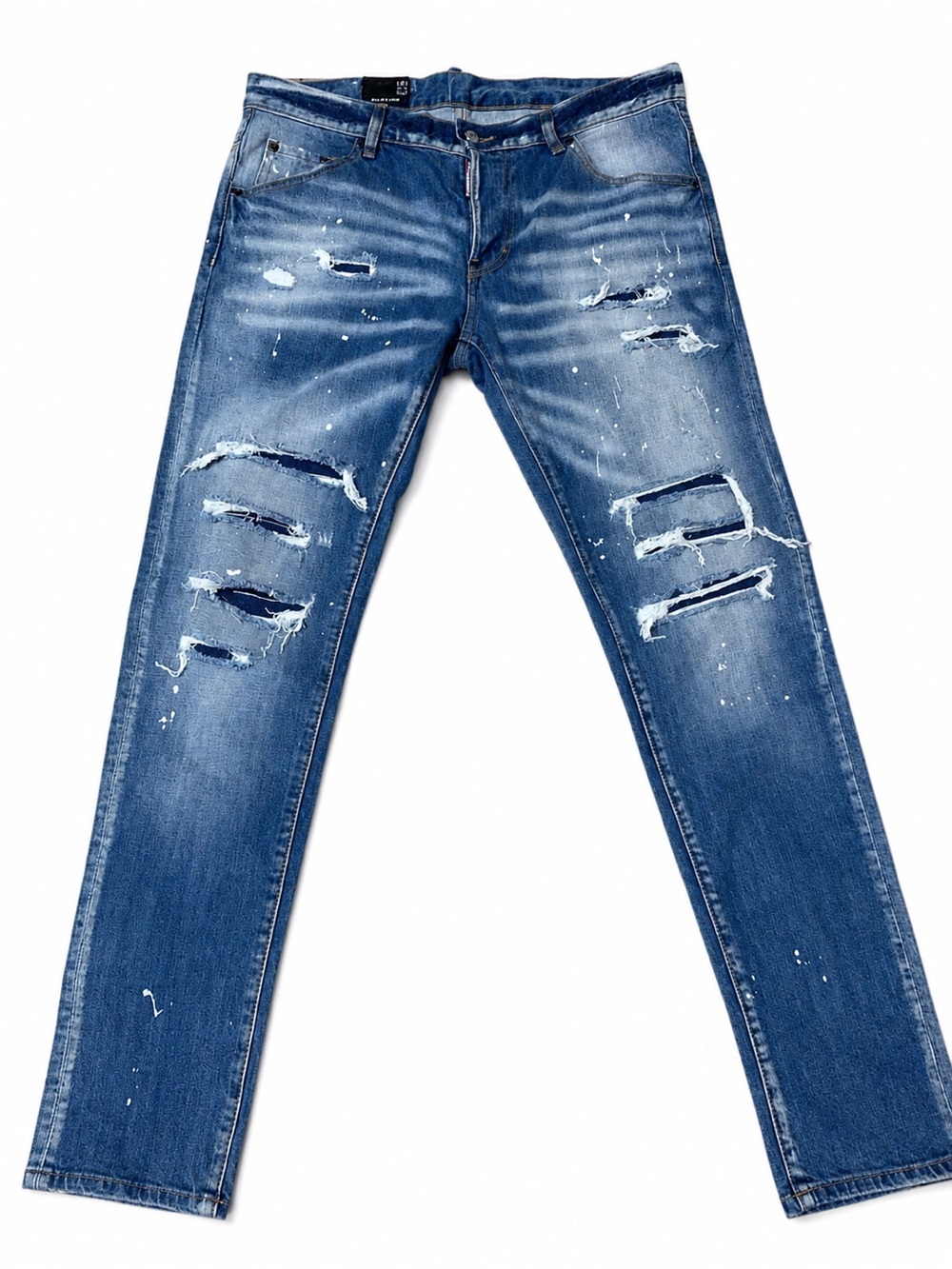 DSQUARED2 Women's Distressed Blue Skinny Jeans NWT - Picture 1 of 7
